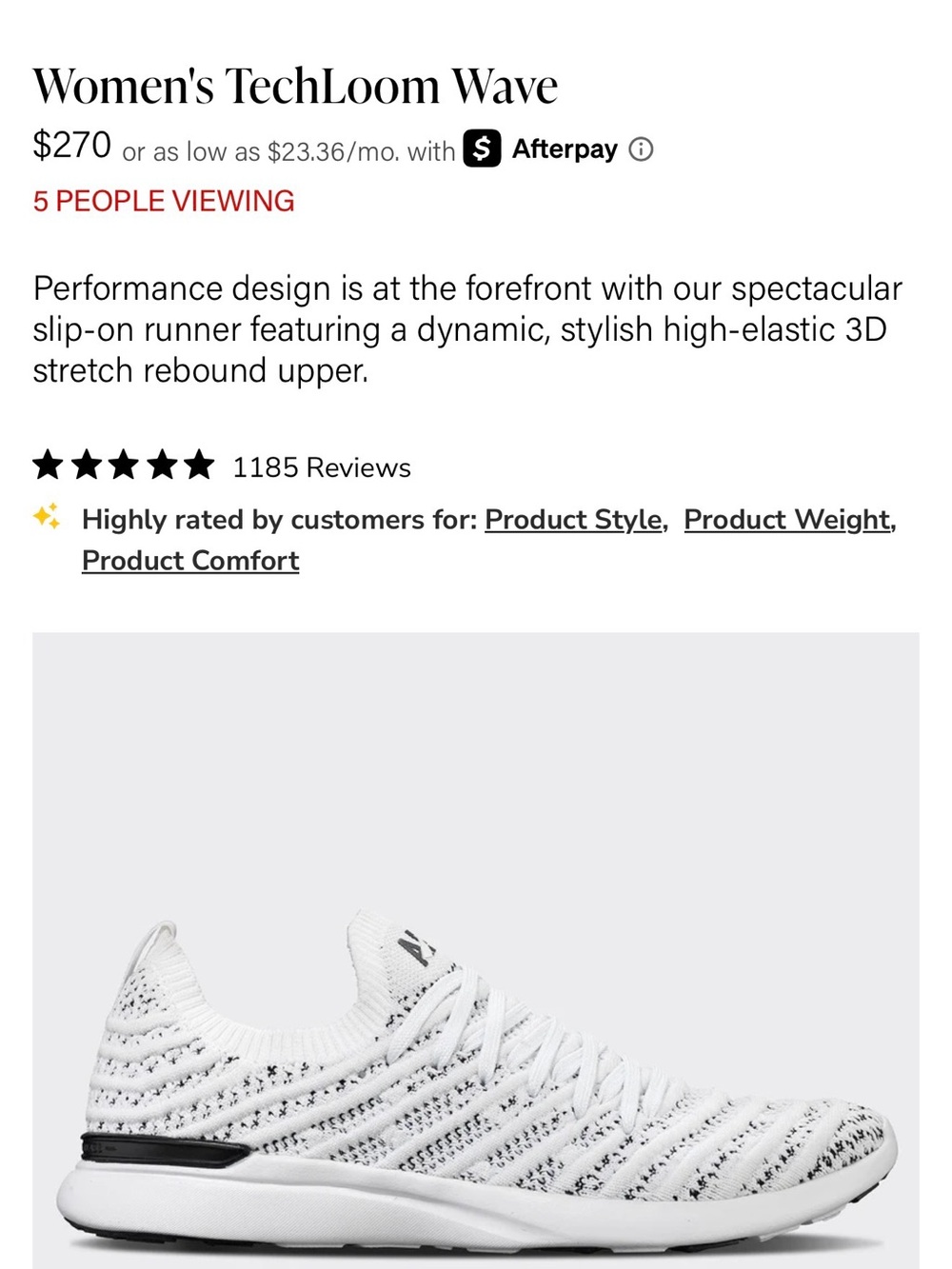 APL Women's TechLoom Wave Shoes - Picture 7 of 8
